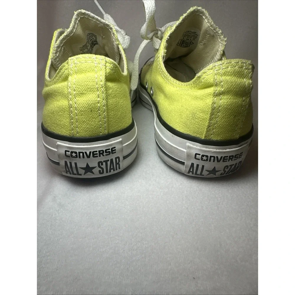 Converse All Star Low Top Unisex Sneakers Yellow Mens 4 Womens 6 - Picture 3 of 9